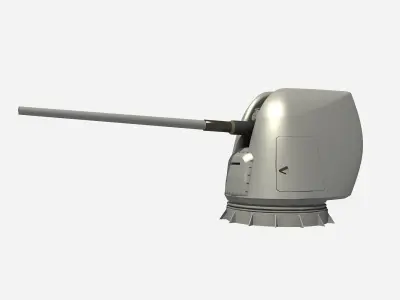 MK 45 MOD 2 5 INCH GUN 3D model