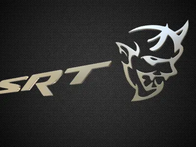 srt logo 3D model