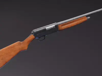 Model 1911 Widowmaker Shotgun Low-poly 3D model