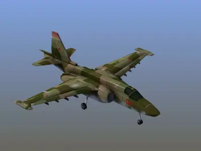 Su-25 Frogfoot LD1 Low-poly 3D model