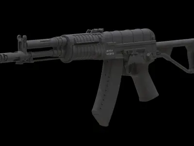 AEK 971 Low Poly Low-poly 3D model