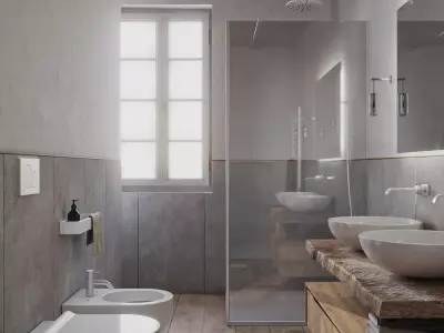 Bathroom Furniture 3D model purchase