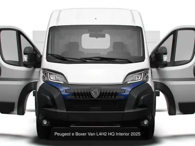 Stellantis Electric Panel  Van HQ Interior L4H2 2025  3D Model Pack