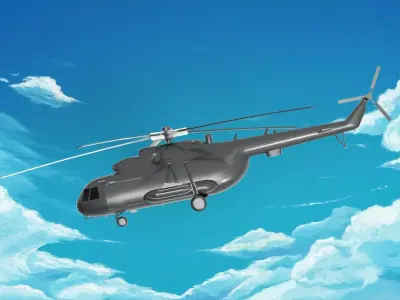 helicopter Mil Mi-8 3D model