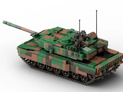 MocBricks3D - Lego Leopard2 A7 3D print model