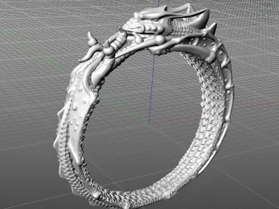 Dragon ring 3D model