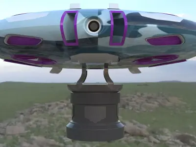 Urban Veloci Raptor - Jet Hoover Craft - Concept 3D model