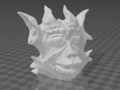 Demon Head 3D print model