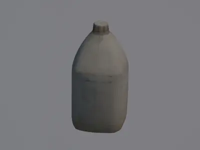 Canister jug of water Low-poly 3D model