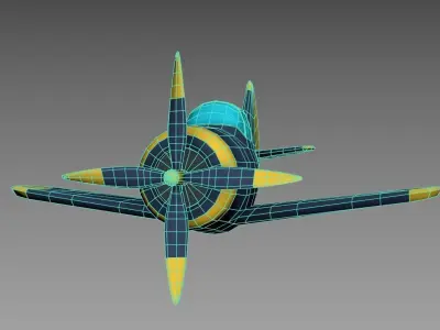 LOW POLY PLANE Free low-poly 3D model
