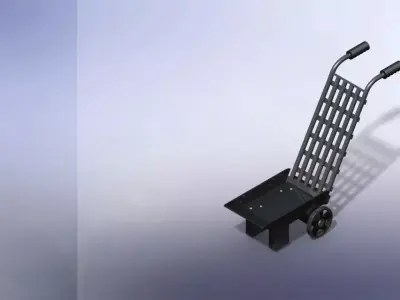 Trolley hand truck Free 3D model