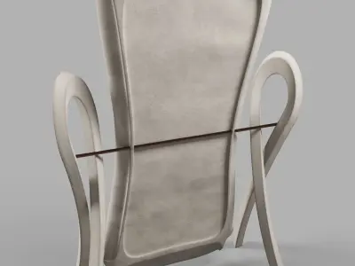 Retro Cheval Glass Free 3D model