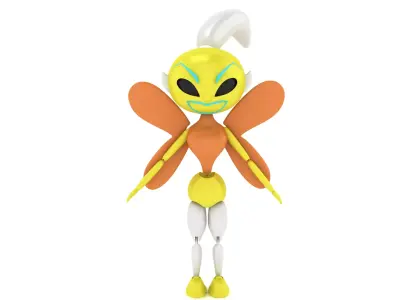 Stylized Ant Droid Figures 3D print model