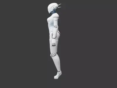  Future Security Model Low-poly 3D model