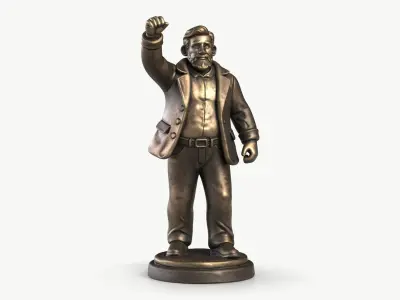 Man Statuette 3D model