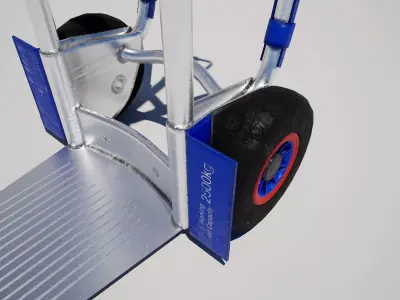  Handtruck Trolley Low-poly 3D model