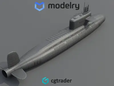 Submarine 3D model 32