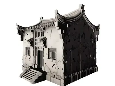 Traditional Chinese Home 3D Model 3D print model