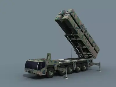 Missile Launcher 3d model - animated 3D model