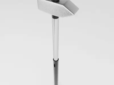 Fiberglass handle hammer 3d model   3D model