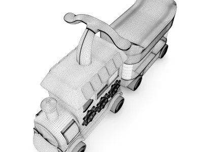 Train Toy 3D model order