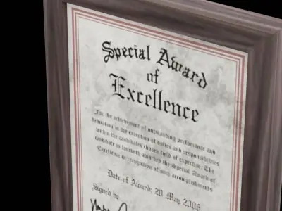 Small Picture Frame Low-poly 3D model