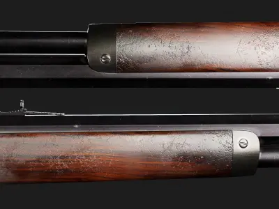 winchester 1873 Low-poly 3D model