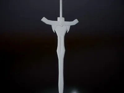 HIE Sword D180714 Low-poly 3D model