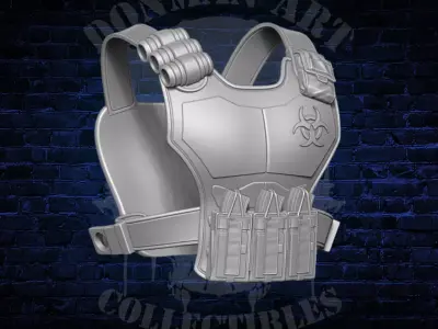 Scifi Vest Collection 3D Printable Files For Action figures 3D print model