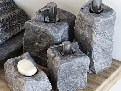 Batroom decor stone soap n2 3D model