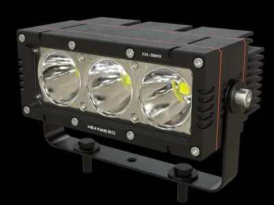 External LED work light SQM3 3D model
