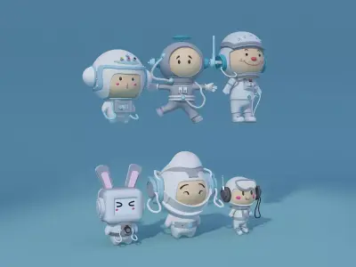 Pop Mart-Astronaut 1 3D model