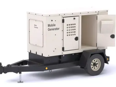 Mobile Generator Set 3D model