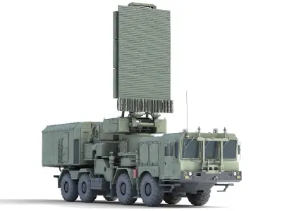 96L6 Radar CHEESE BOARD Low-poly 3D model
