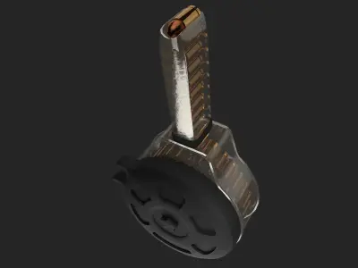 Pistol Drum Mag 3D model