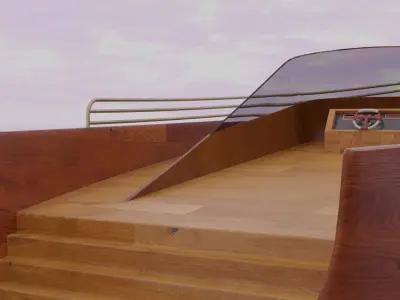 Boat With Some Luxurious Items Included Low-poly 3D model
