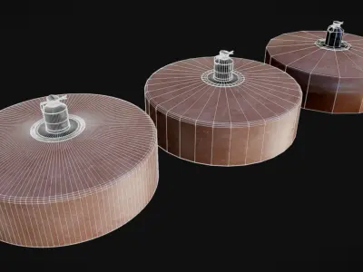 Japanese WW2 Type 3 Anti-Tank Mine 3D model
