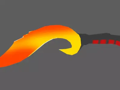 Fire Dagger 3D model