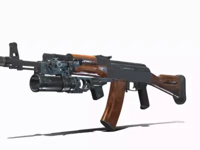 AK 74 GP 25 Low-poly 3D model