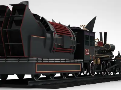 Jules Verne Time Train 3D model