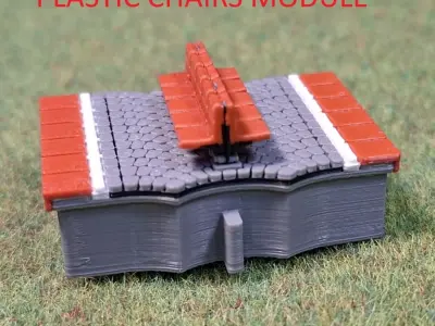 Double Edge Platform board modules 1-87 FDM color 3D print model