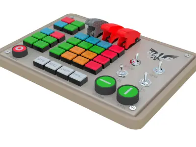 3D Control Panel Bundle Pack Part 1  Game Ready 3D model