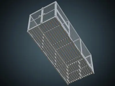 Cage 3 Basic Low-poly 3D model