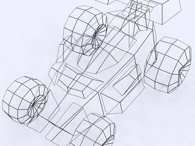 3DRT - Sci - Fi Forces - Jeep 2  Low-poly 3D model