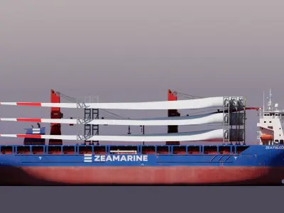 ZEA FALCON Heavy Lift Low-poly 3D model