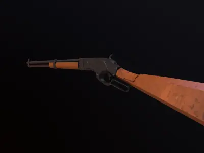 LWP-1 gun Low-poly 3D model