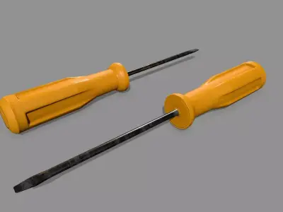 screwdriver Low-poly 3D model 43
