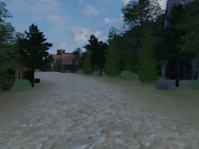 Scenic River Village 3D model