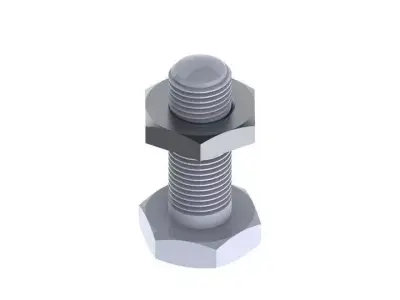 Nut bolt assembly Free 3D model