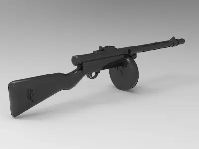 Suomi KP-31 submachine gun 3D model